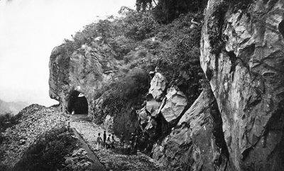 Construction of the Kadugannawa Incline, Ceylon Government Railways by English Photographer